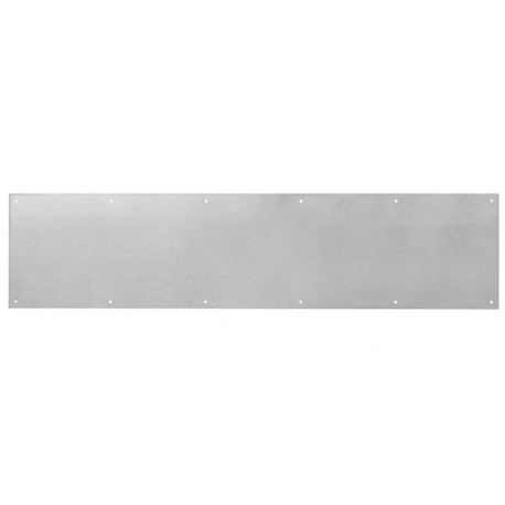 Rockwood K1038 Economy Duty Metal Kick Plate, .038" Thick, Satin Stainless Steel Finish