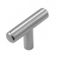 Belwith Keeler B055191-SS Contemporary Bar Pulls T-Knob, Size 2"(L) x 1/2"(W), Stainless Steel
