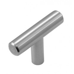 Belwith Keeler B055191-SS Contemporary Bar Pull T-Knob, Size 2"(L) x 1/2"(W), Stainless Steel