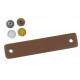 Hickory Hardware H077692BL-CHX Bradford Cabinet Pull, Brown Leather w/Chrome or Antique Brass