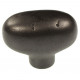 Hickory Hardware P3671-BI Carbonite Cabinet Knob , Size 1 7/8"(L) x 1"(W), Black Iron