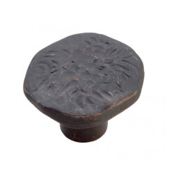 Hickory Hardware P2182-BI Carbonite Cabinet Knob, 1 1/2" Diameter Black Iron