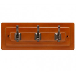 Hickory Hardware C25011-MSRB Catania Cabinet Hook Rail, Length 12", Maple Stained w/Refined Bronze