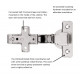 Hickory Hardware HH075223-14 Concealed Self-Closing Hinges Cabinet Hinge, Polished Nickel, Pair