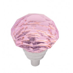 Hickory Hardware HH075854-GLCH Crystal Palace Cabinet Knob, 1-1/4" Diameter, Glass w/Chrome