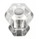 Hickory Hardware HH74688-CA14 Crystal Palace Cabinet Knob, 1 3/16" Diameter, Crysacrylic w/ Polished Nickel
