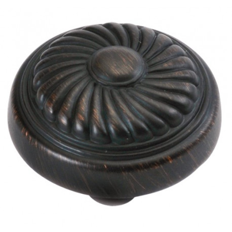 Hickory Hardware P7343-VB French Country Cabinet Knob, 1 1/4" Diameter, Vintage Bronze