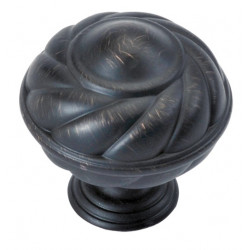 Hickory Hardware P3163-VB French Country Cabinet Knob, 1 5/16" Diameter, Vintage Bronze