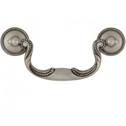 Hickory Hardware P3477-ST Manor House Cabinet Pull, Center to Center Length 3 1/2", Silver Stone