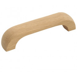 Hickory Hardware P687-UW Natural Woodcraft Cabinet Pull, Center to Center Length 3 3/4", Unfinished Wood