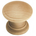 Hickory Hardware P685-UW Natural Woodcraft Cabinet Knob, 1 1/4" Diameter, Unfinished Wood