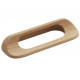Hickory Hardware P676-UW Natural Woodcraft Cabinet Pull, Center to Center Length 3 3/4", Unfinished Wood