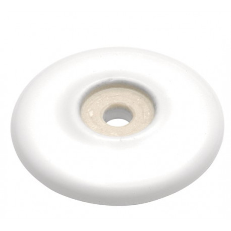 Hickory Hardware P69-W Tranquility Cabinet Knob Backplate, 2 1/16" Diameter, White
