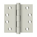 Deltana DSB415BN 4" x 4" Square Hinge, Solid Brass , Pair, Finish-Burnished
