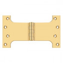 Deltana DSPA4580CR003 4-1/2" x 8" Parliament Hinge, Pair, Finish-PVD Polished Brass