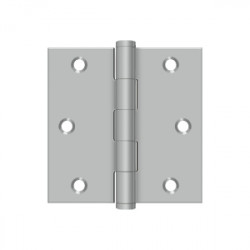 Deltana SS33U32D-R 3" x 3" Square Hinge, Residential, Pair, Finish-Brushed Stainless