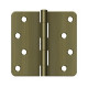 Deltana S44R4N 4" x 4" x 1/4" Radius Hinge, Residential, NRP, Pair