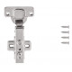 Hickory Hardware P5305-14 Concealed Self-Closing Hinges Cabinet Hinge, Polished Nickel