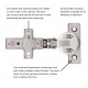 Hickory Hardware HH74720-14 Concealed Self-Closing Hinges Cabinet Hinge, Polished Nickel, Pair