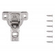 Hickory Hardware HH74716-14 Concealed Self-Closing Hinges Cabinet Hinge, Polished Nickel, Pair