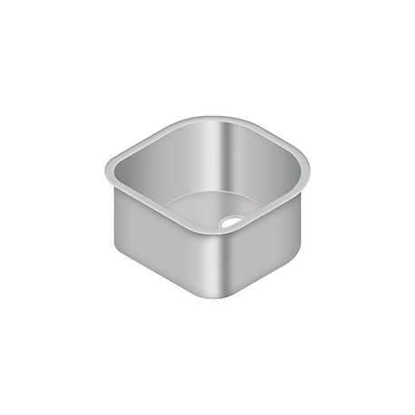Deltana SSS18518509SBU Stainless Steel Sink, 18-1/2" x 18-1/2" x 9", Finish-Brushed Stainless