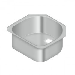 Deltana SSS2352110SBU Stainless Steel Sink, 23-1/2" x 21" x 10", Finish-Brushed Stainless