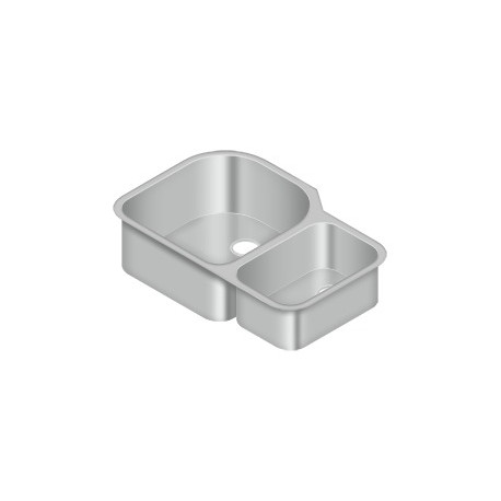 Deltana SSS3152075DBU Stainless Steel Sink, 31-1/2" x 20-3/4", Finish-Brushed Stainless