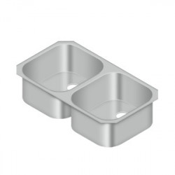 Deltana SSS32518DBU Stainless Steel Sink, 32-1/2" x 18", Finish-Brushed Stainless