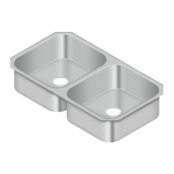 Deltana SSS325206DBU Stainless Steel Sink, 32-1/2" x 20", Finish-Brushed Stainless