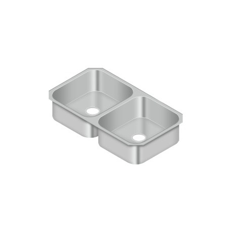 Deltana SSS325206DBU Stainless Steel Sink, 32-1/2" x 20", Finish-Brushed Stainless