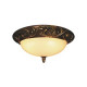 Deltana GL3004-12AB Resin Flush Ceiling Lamp. 15-1/4" x 6-3/8"