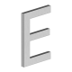 Deltana RNE 4" Letter, E Series w/ Risers, Stainless Steel