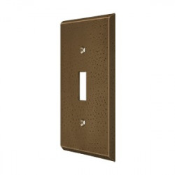 Deltana SPRM275 Switch Plate, Single Standard, Solid Brass