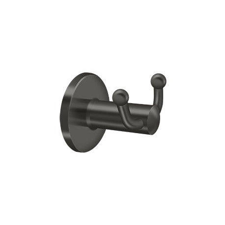 Deltana D2010 D Series, Double Robe Hook, Solid Brass