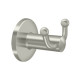Deltana D2010 D Series, Double Robe Hook, Solid Brass