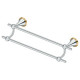 Deltana KH2006 KH Series, 24" Double Towel Bar, Solid Brass