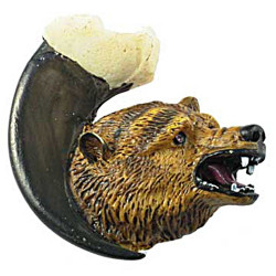 Sierra Lifestyles 681361 Grizzly Bear Claw Knob - Resin