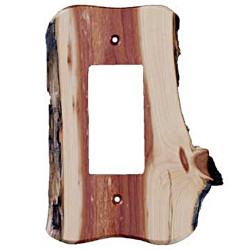 Sierra Lifestyles 682262 Rustic Single Rocker Switchplate - Juniper