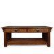 Design House 8204 Mission Impeccable 2-Drawer Coffee Table, Medium Oak