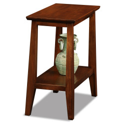 Design House 10405 Delton Narrow Chairside Table, Sienna Finish
