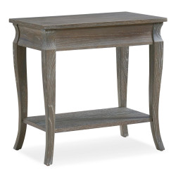 Design House 11605-GW Luna Narrow Chairside Table In Gray