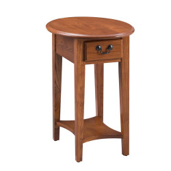 Design House 9042 Oval 1-Drawer End Table