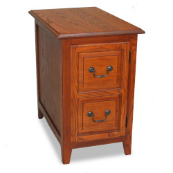 Design House 10030-MED Shaker 1-Door Cabinet End Table In Medium Oak