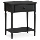 Design House 20022 Coastal 1-Drawer Nightstand w/ AC/USB Charger
