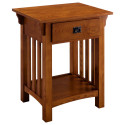 Design House 8222 Mission Impeccable 1-Drawer Nightstand In Medium Oak