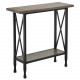 Design House 23032 Chisel & Forge Console Table In Smoke Gray