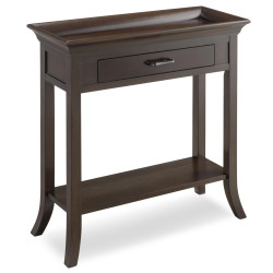 Design House 10127 Traaditional Tray Edge 1-Drawer Console Table