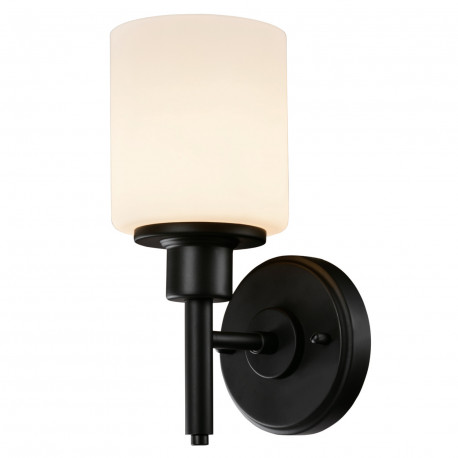Design House 588210 Aubrey 1-Light Wall Light In Matte Black