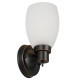 Design House 588814 Lydia 1-Light Wall Light w/ Switch w/ Frosted White Glass