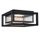 Design House 589234-BLK Hartbrook Outdoor LED Ceiling Light In Matte Black